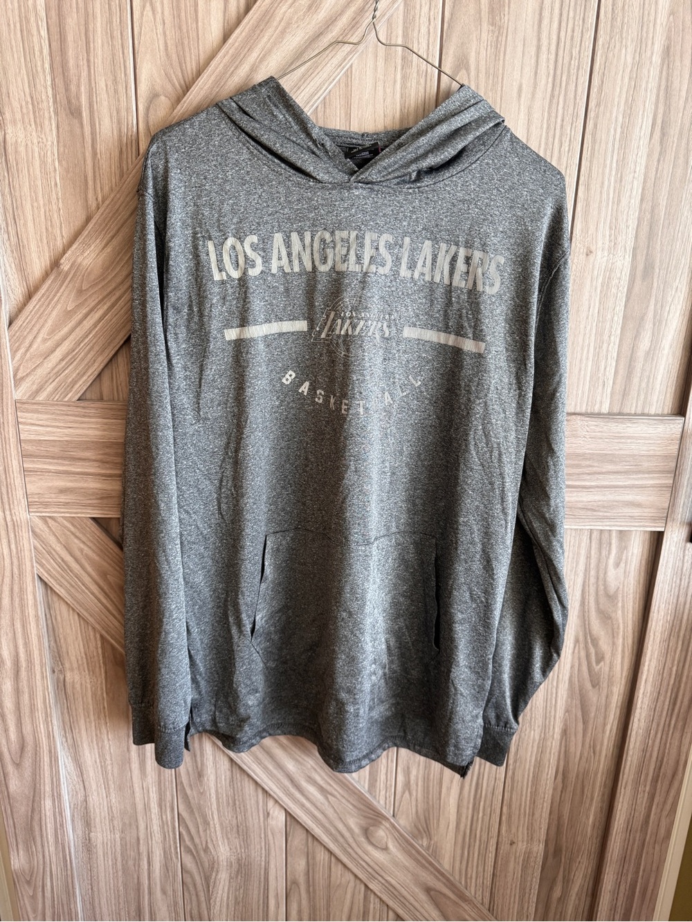 NBA Men's Los Angeles Lakers Gray Hoodie Pullover